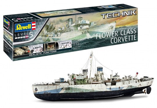 Revell 00451 Flower Class Corvette - Technik