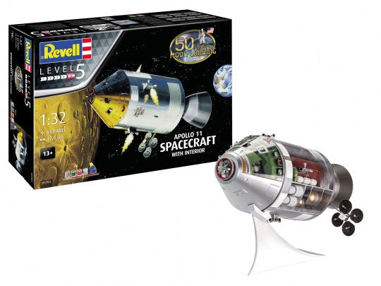 Revell 03703 Gift Set - Apollo 11 Spacecraft w/ Interior