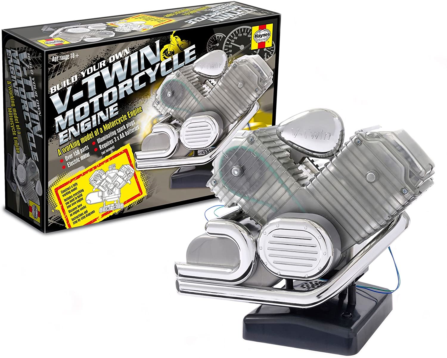 Haynes HMV2R Build Your Own V-Twin Motorbike Engine Model Kit