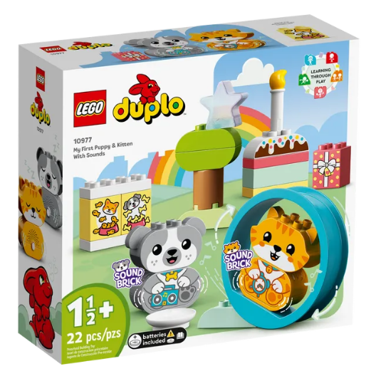 LEGO 10977 DUPLO MY FIRST PUPPY & KITTEN WITH SOUNDS