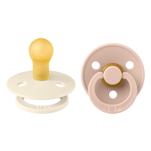Bibs Twin Dummy Pack Size 2 – Ivory/Blush Soother Pacifier Dummies
