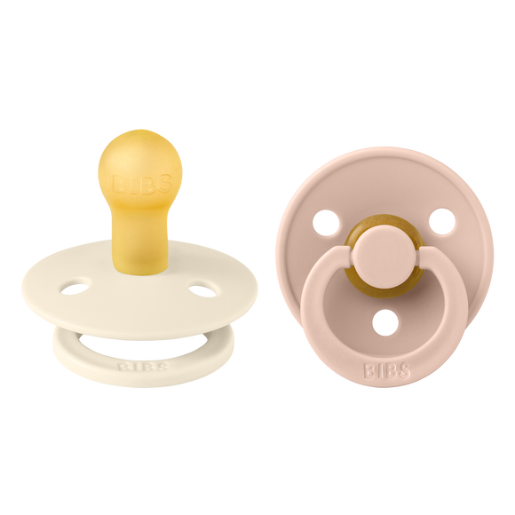 Bibs Twin Dummy Pack Size 3 – Ivory/Blush Soother Pacifier Dummies