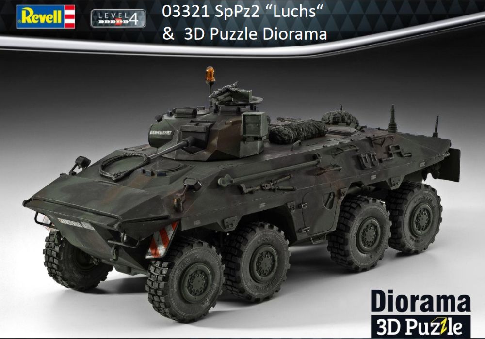 Revell 03321 SpPz2 Luchs & 3D Puzzle Diorama