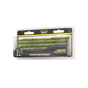 WOODLAND SCENICS FS781 MEDIUM GREEN EDGING STRIPS