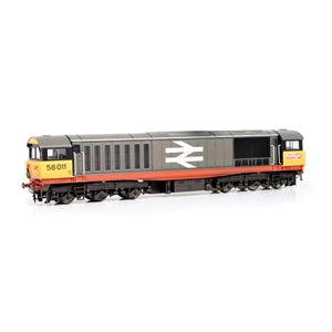 EFE E84005 CLASS 58 58011 BR RAILFREIGHT RED STRIPE WEATHERED