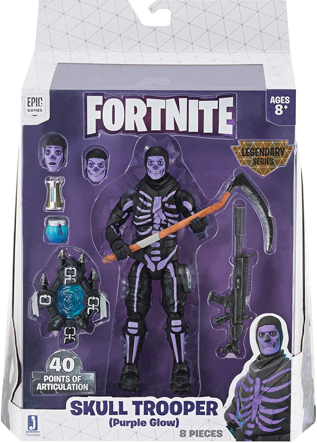 FORTNITE FNT065 LEGENDARY SERIES SHULL TROOPER PURPLE GLOW