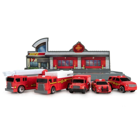 MICRO MACHINES MMW0018 02 FIRE AND RESCUE 5 VEHICLE PACK