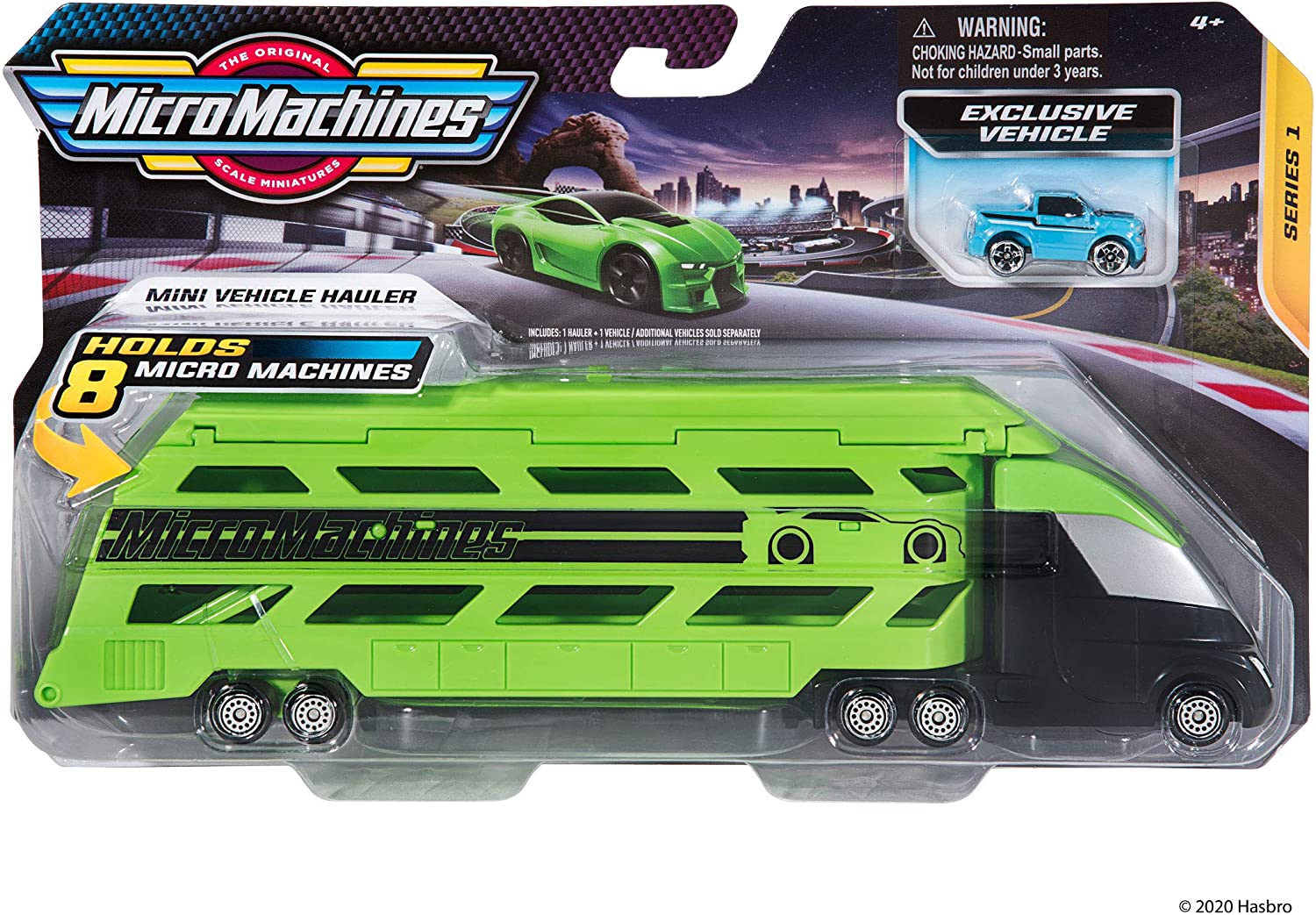 MICRO MACHINES MMW0028 MINI VEHICLE HAULER GREEN