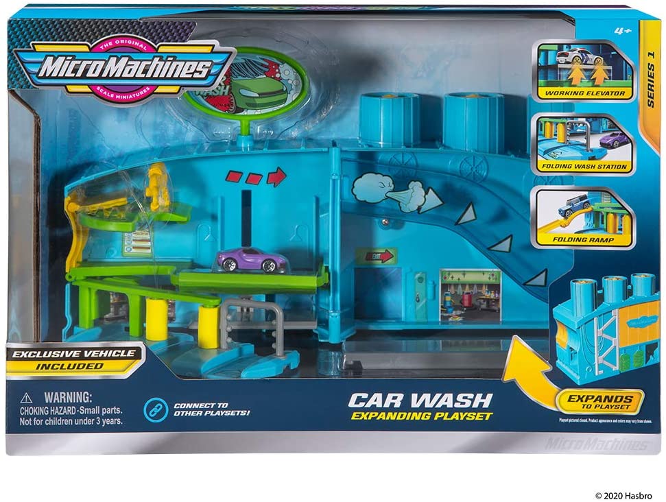 MICRO MACHINES MMW0035 CAR WASH EXPANDING PLAYSET