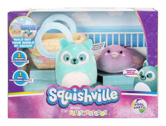 SQUISHMALLOWS SQM204 SQUISHVILLE POOL PARTY PLAYSET