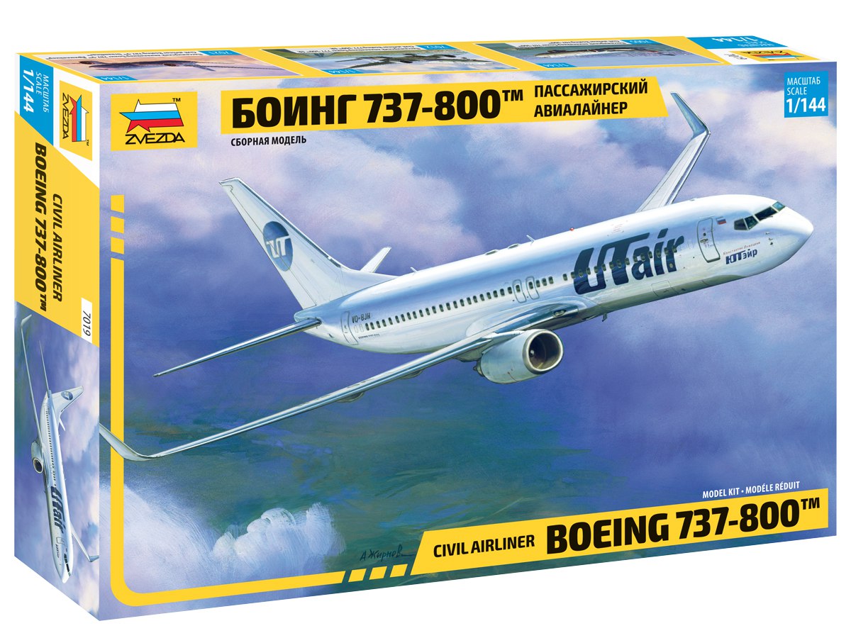 ZVEZDA 7019 BOEING 737-800 1/144 SCALE