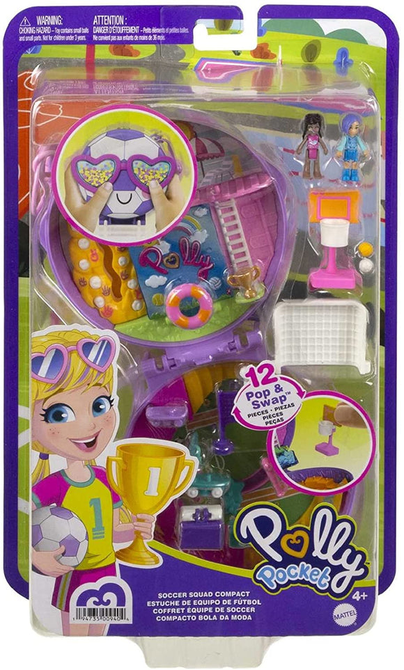 POLLY POCKET HCG14 SOCCER SQUAD COMPACT PLAYSET