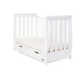 OBaby Stamford Mini Cot Bed with Drawer White