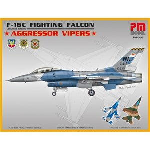 PM MODELS PM-302 F-16C FIGHTING FALCON AGGRESSOR VIPERS  1/72 SCALE