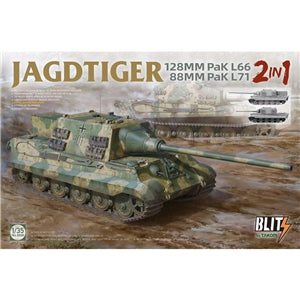 TAKOM 8008  Jagdtiger 2 in 1 128mm PaK L66 / 88mm PaK L71  1/35 SCALE