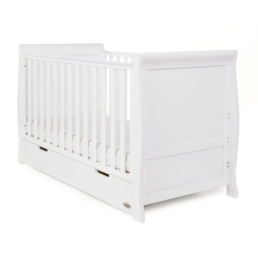 OBaby Stamford Classic Cot Bed with Drawer White