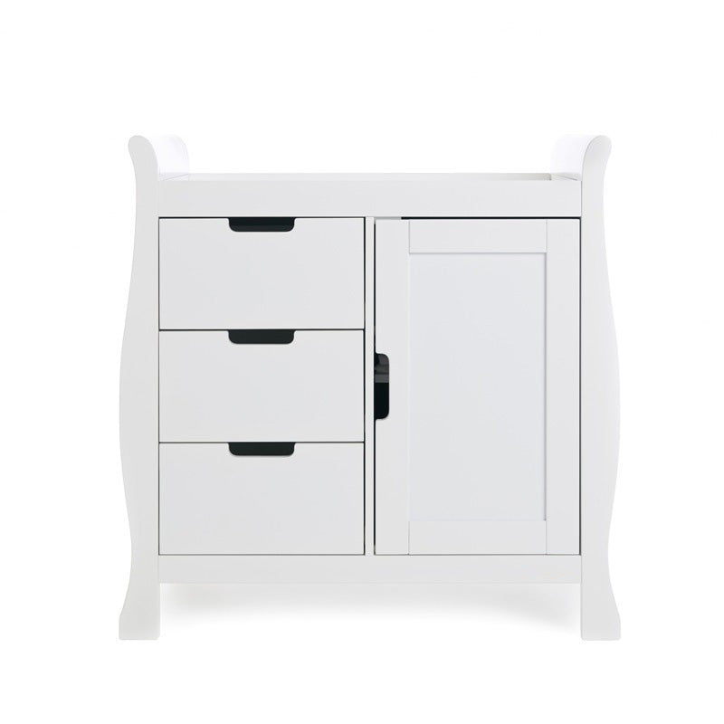 OBaby Stamford Classic Sleigh 3 piece room set white