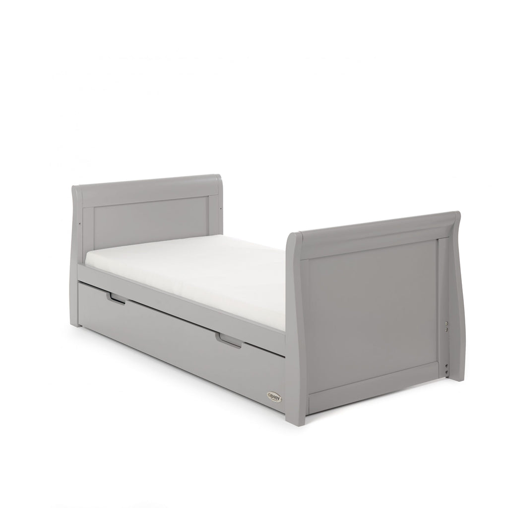 OBaby Stamford Classic Cot Bed with Drawer Warm Grey