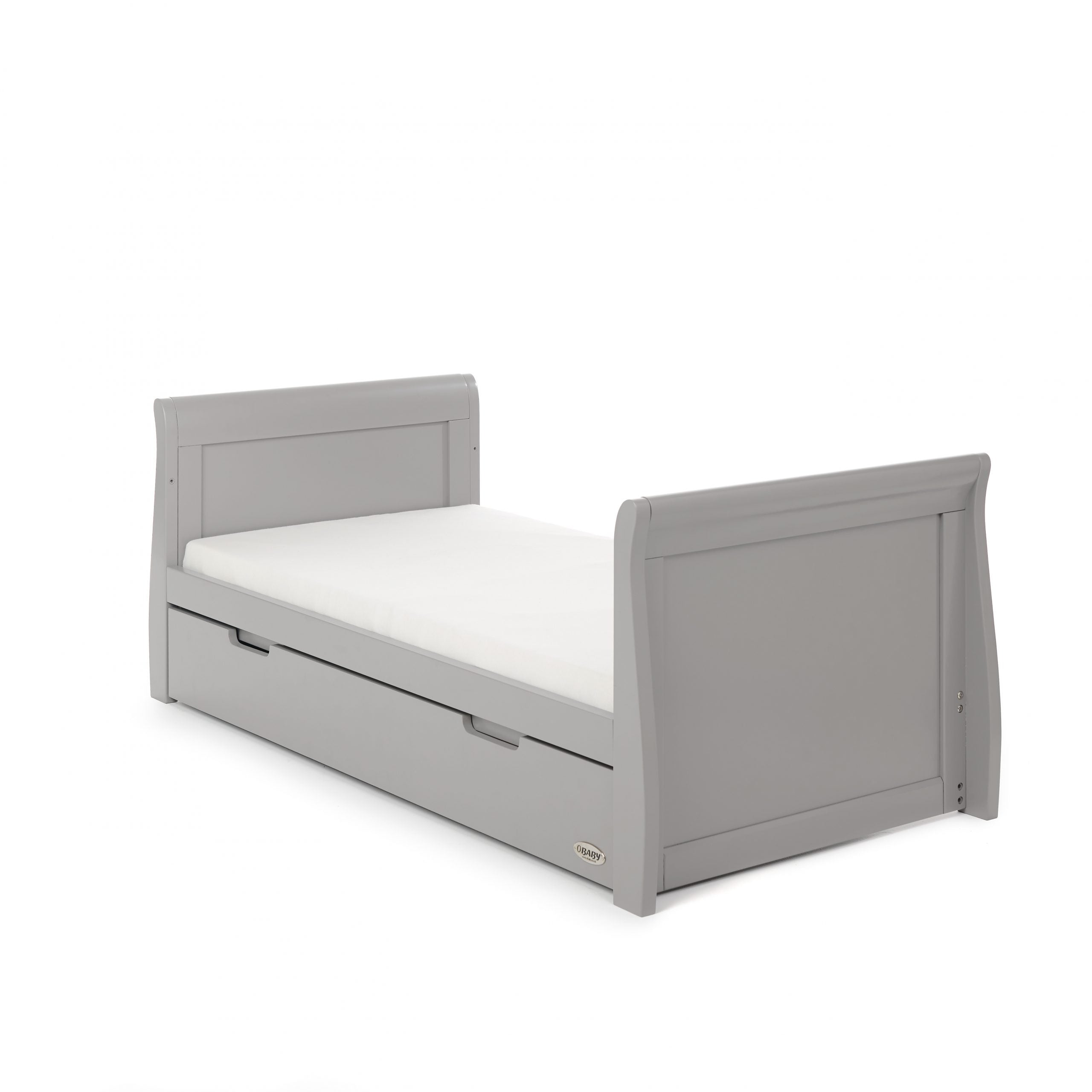 OBaby Stamford Classic Cot Bed with Drawer Warm Grey