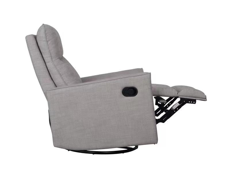 Savannah Swivel Glider Recliner Nursing Chair Pebble