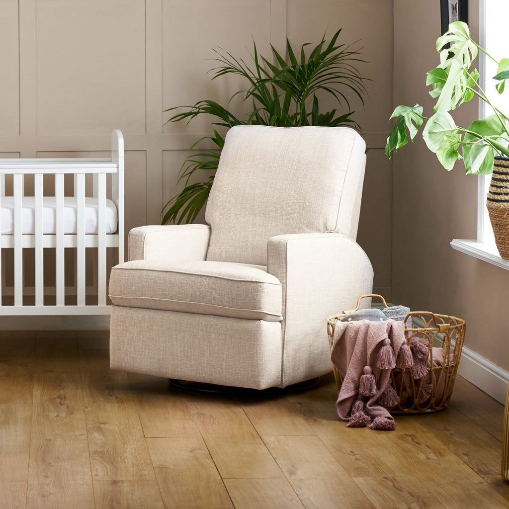 Madison Swivel Glider Recliner Nursing Chair Oatmeal