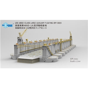 SNOWMAN MODEL SP-7051 USS ABSD-1 Large Auxiliary Floating Dry Dock 1/700 SCALE