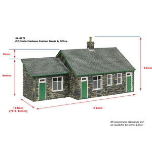 SCENECRAFT 44-0171R Harbour Station Gents and Office - Red