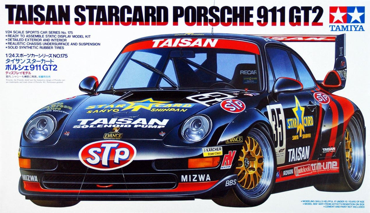 TAMIYA 24175 PORSCHE 911 TAISAN STARCARD GT2 1/24 SCALE