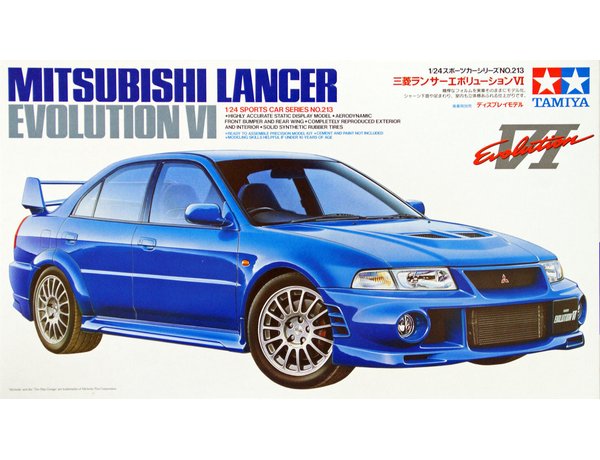 TAMIYA 24213 MITSUBISHI LANCER EVOLUTION VI  1/24 SCALE