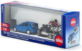 SIKU 2547 1:55 SCALE BMW WITH TRAILER AND MOTORBIKE