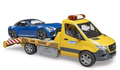 BRUDER 2675 SPRINTER TRANSPORTER WITH LIGHTS SOUNDS AND ROADSTER