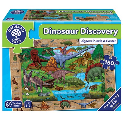 ORCHARD TOYS 272 DINOSAUR DISCOVERY JIGSAW PUZZLE & POSTER