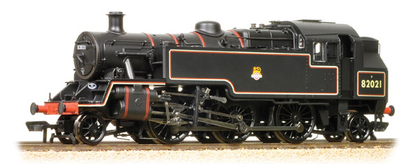 Bachmann Locomotive 31-981 BR Standard Class 3MT 82021 BR Lined Black Early Emblem