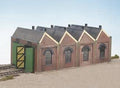 PECO WILLS KIT CK12 TWO ROAD ENGINE SHED