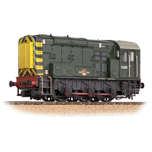 BACHMANN LOCOMOTIVE 32-116B  CLASS 08 D3881 BR GREEN WASP STRIPES WEATHERED