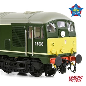 BACHMANN LOCOMOTIVE 32-415SF CLASS 24/0 D5036 BR GREEN SMALL YELLOW PANEL SOUND FITTED