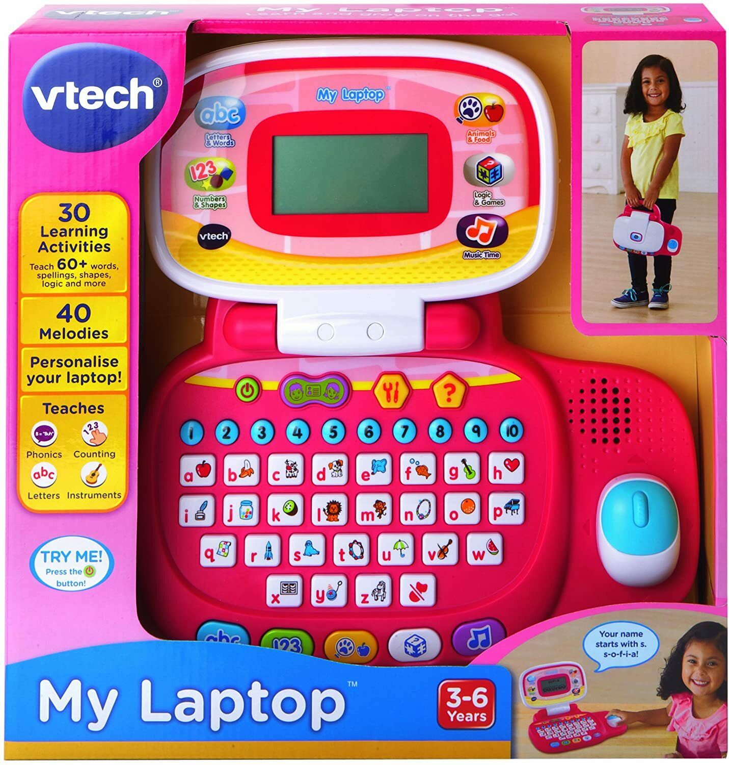 VTECH 155453 MY LAPTOP PINK