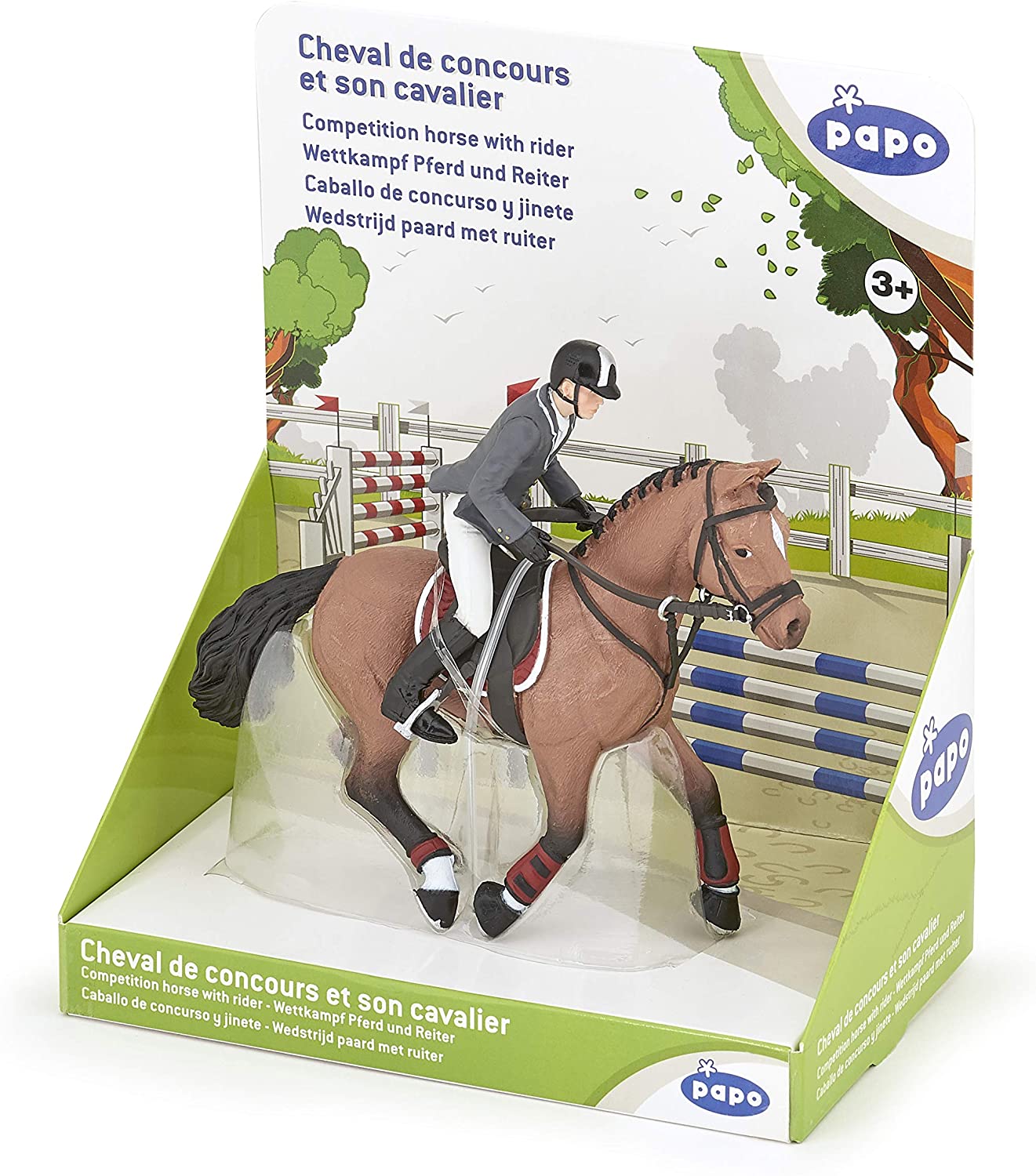 Papo 51561 COMPETITION HORSE WITH RIDER