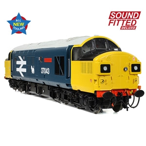 BACHMANN 35-304SFX Class 37/0 Split Headcode 37043 'Loch Lomond' BR Blue (Large Logo)  SOUND FITTED WITH WORKING FAN