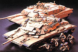 TAMIYA 35156 M1A1 ABRAMS 120MM GUN MAIN BATTLE TANK 1/35 SCALE