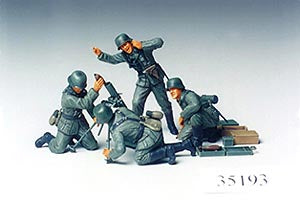 TAMIYA  35193 GERMAN INFANTRY MORTAR SET  1/35 SCALE