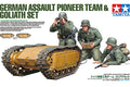 TAMIYA 35357 GERMAN ASSAULT PIONEER TEAM AND GOLIATH SET  1/35 SCALE