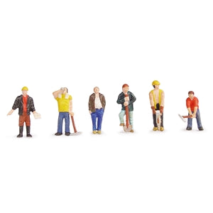 BACHMANN 36-042 CONSTRUCTION WORKERS OO SCALE FIGURES