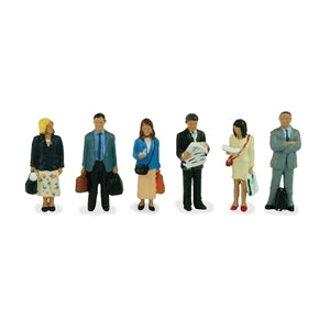 BACHMANN 36-044 STATION PASSENGERS STANDING OO SCALE FIGURES