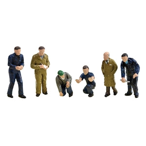 BACHMANN 36-403 FACTORY WORKERS AND FOREMAN OO SCALE FIGURES
