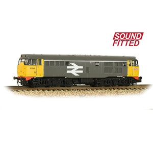 GRAHAM FARISH 371-135SF CLASS 31/1 31154 BR RAIL FREIGHT GREY LARGE LOGO SOUND FITTED