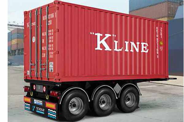 ITALERI 3887  TECNOKAR 20FT CONTAINER TRAILER 1/24 SCALE