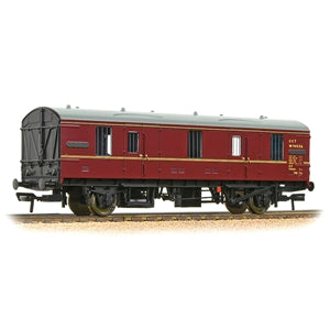 BACHMANN 39-550 BR MK 1 CCT COVERED CARRIAGE TRUCK BR MAROON
