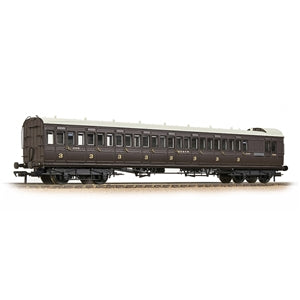 BACHMANN 39-624 SE&CR 60 BIRDCAGE BRAKE THIRD COACH SE&CR WELLINGTON BROWN