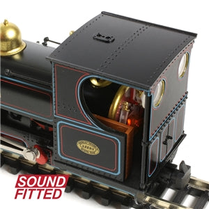 BACHMANN 391-126SF Mainline Hunslet 0-4-0ST 'Charles' Penrhyn Quarry Lined Black (Late) OO9 SCALE SOUND FITTED